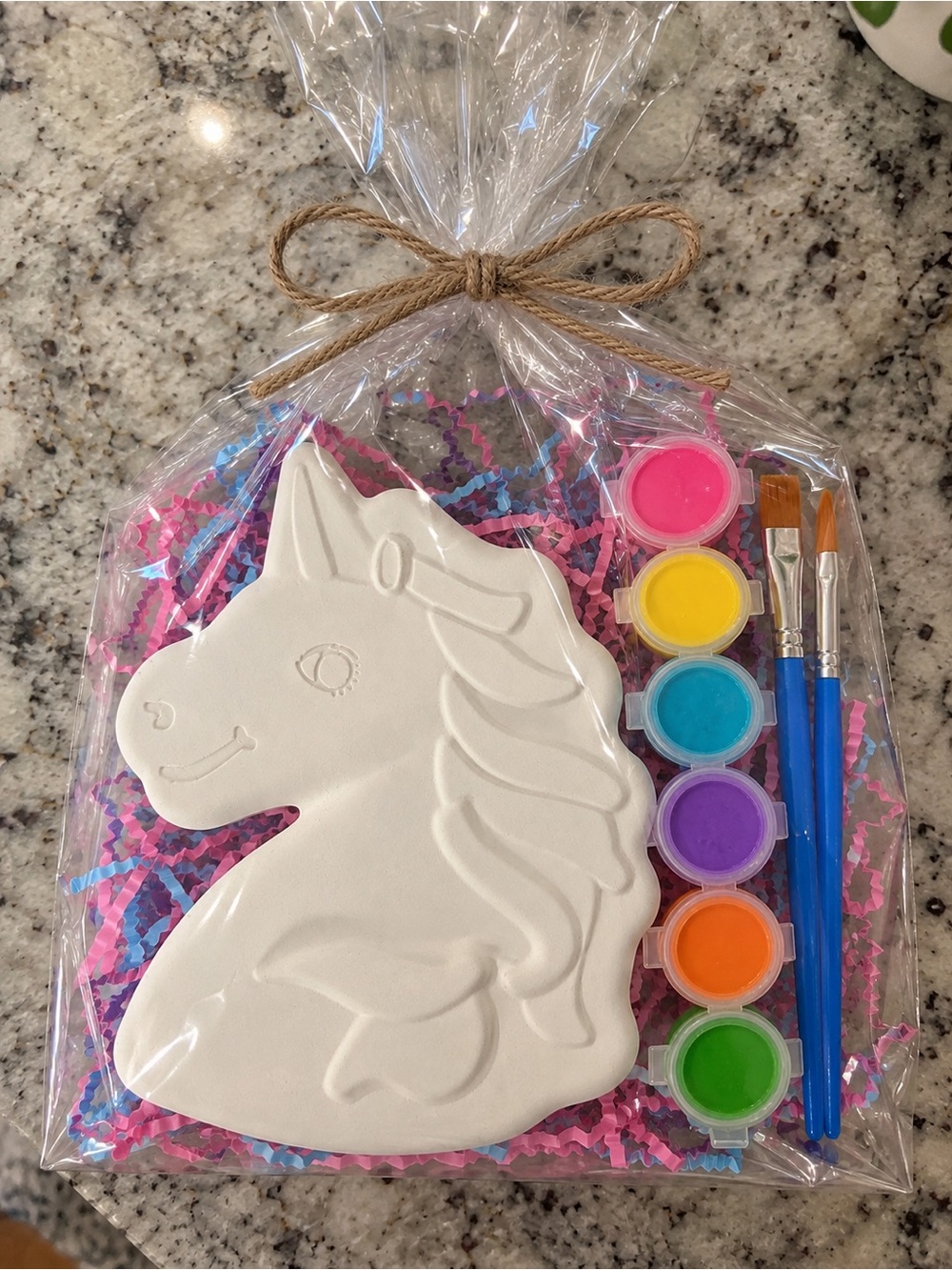 Large 🦄Unicorn Paint-Your-Own Kit with Bright Paints and Brushes